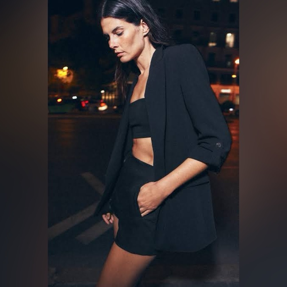 Zara Rolled Sleeve Blazer